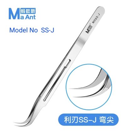 MaAnt SS-J Bent Tips Tweezers
